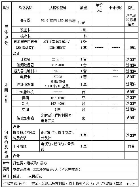 室內(nèi)LED顯示屏價格哪幾部分組成—附報價表參考